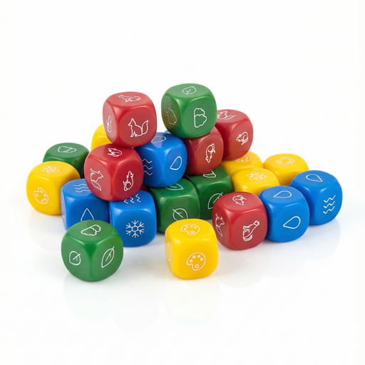 [QUIL-D6-ACR] Dados Acrílicos Quillén